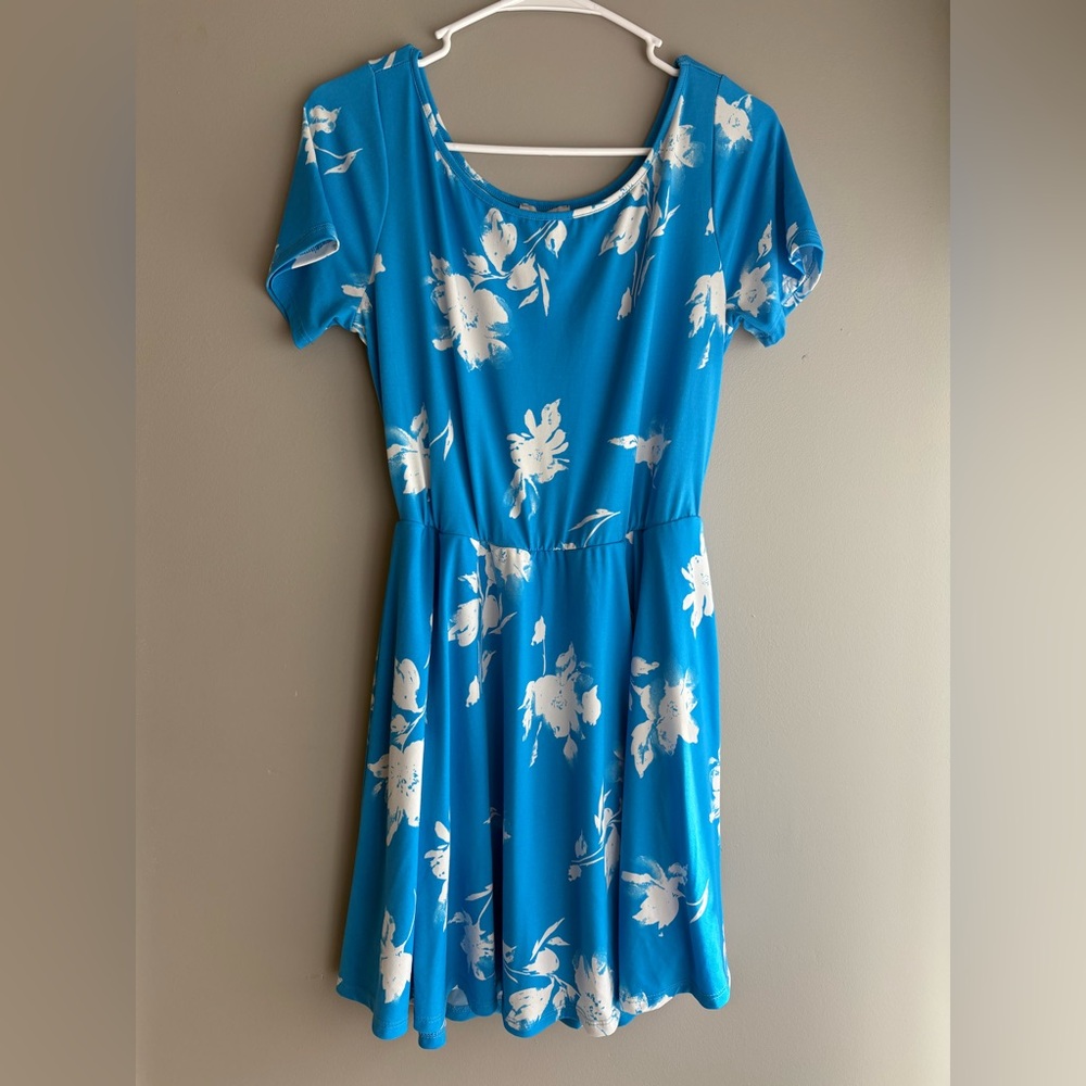 Blue Floral Romper